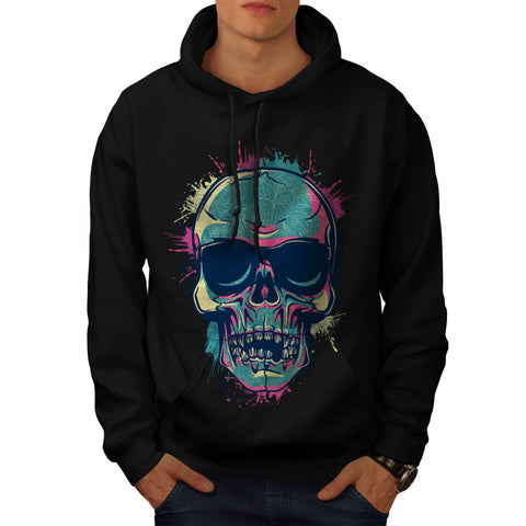Epic DJ Party Skull Mens Hoodie