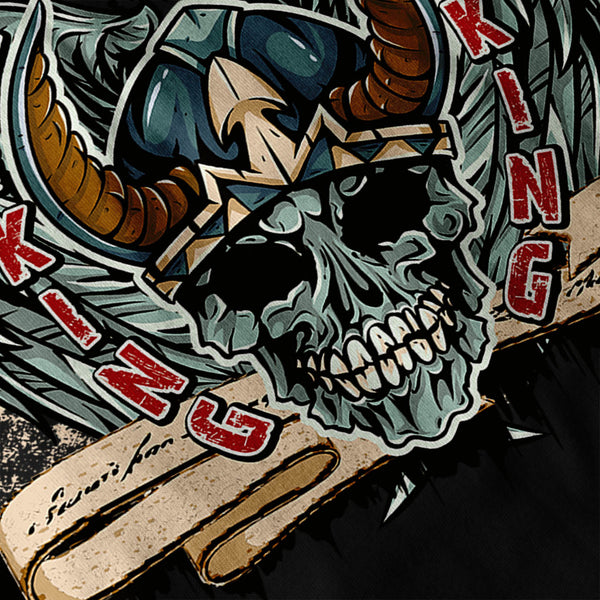 Viking Death Skull Mens Hoodie