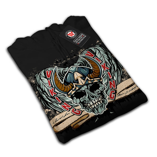 Viking Death Skull Mens Hoodie