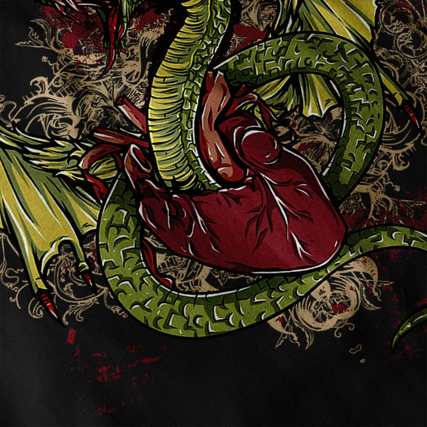Dragon Heart Monster Mens Hoodie