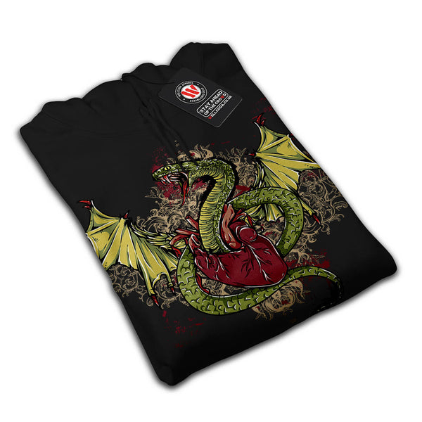 Dragon Heart Monster Mens Hoodie