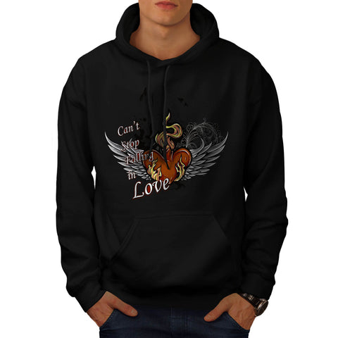 Falling In Love Kiss Mens Hoodie