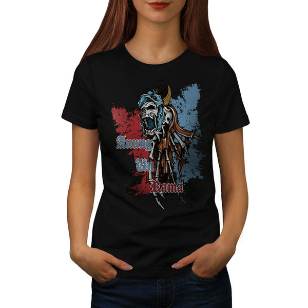 Monster Skull Demon Womens T-Shirt