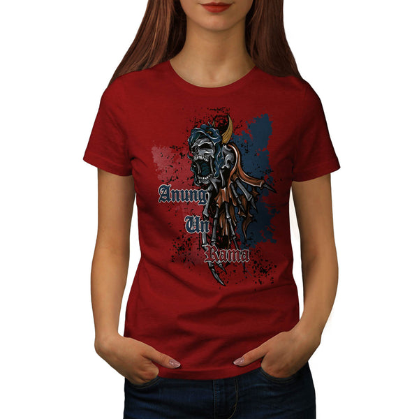 Monster Skull Demon Womens T-Shirt