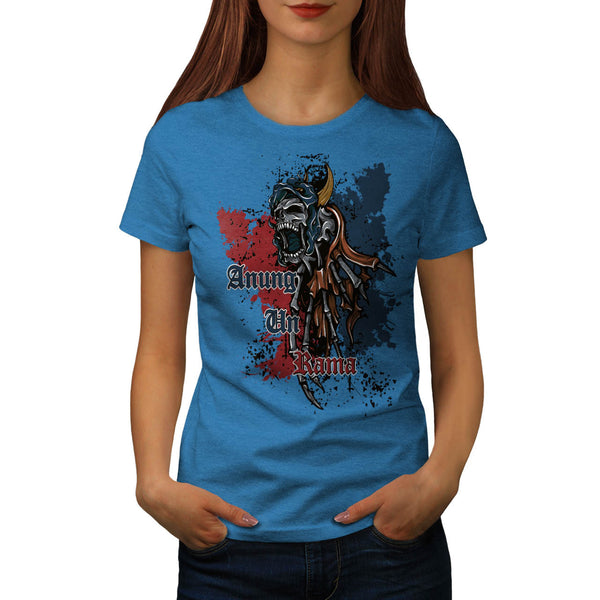 Monster Skull Demon Womens T-Shirt