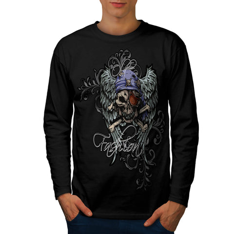 Pirate Skull Fashion Mens Long Sleeve T-Shirt