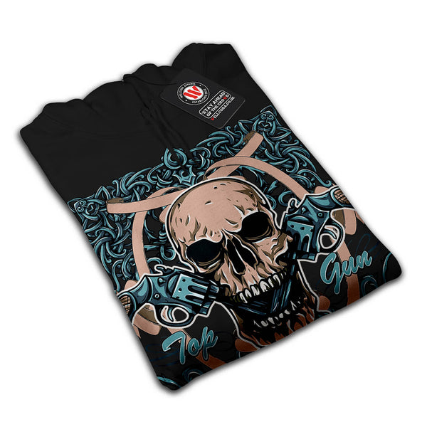 Top Gun Skull Death Mens Hoodie
