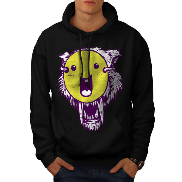 Tiger Smiley Mash Up Mens Hoodie