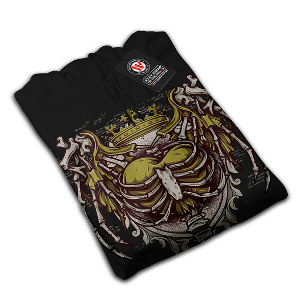 Royal Crown Heart Mens Hoodie