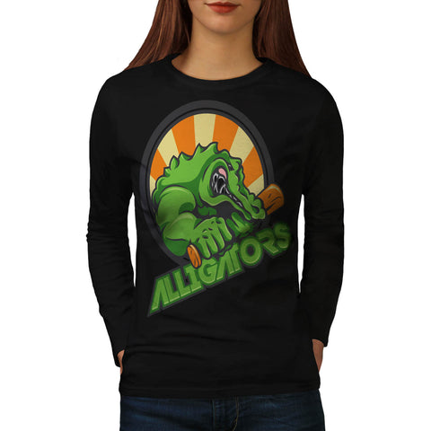 Alligator Invasion Womens Long Sleeve T-Shirt
