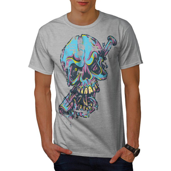 DJ Skull Party Death Mens T-Shirt