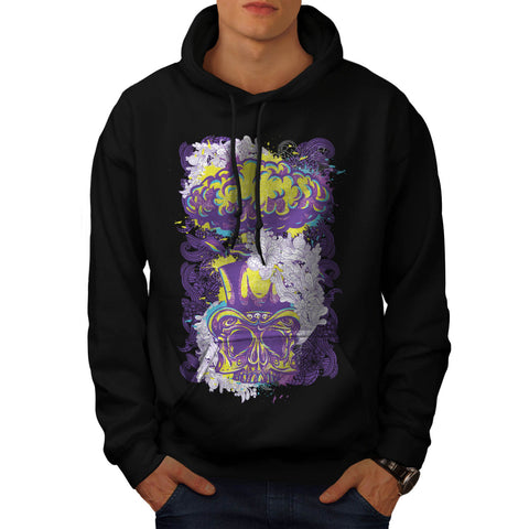 Voodoo Curse Skull Mens Hoodie