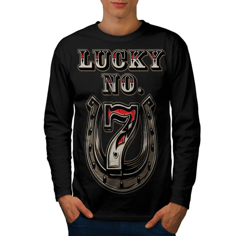 Lucky Number Seven Mens Long Sleeve T-Shirt