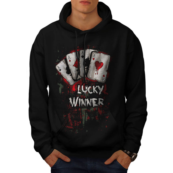 Lucky Winner 4 Aces Mens Hoodie