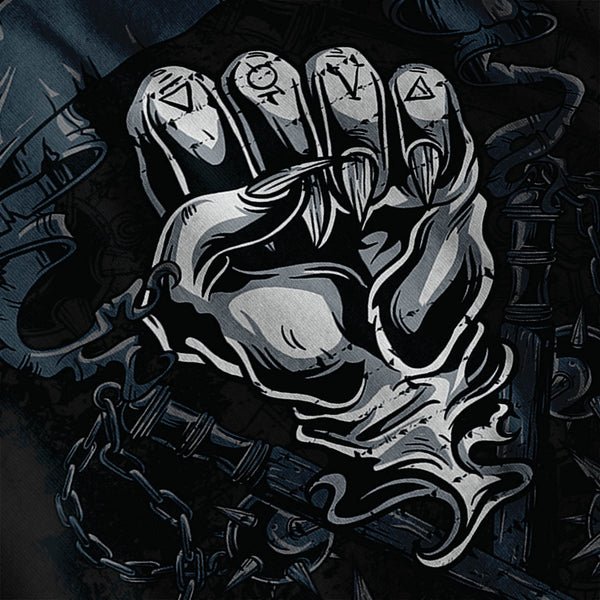 Fist Medieval Fear Mens Hoodie