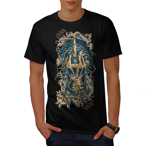Middle Finger Insult Mens T-Shirt
