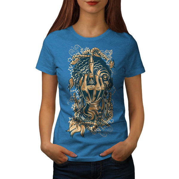 Middle Finger Insult Womens T-Shirt