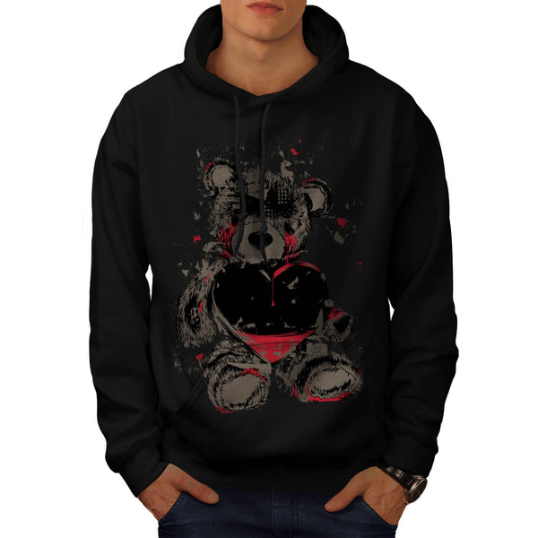 Teddy Bear Love Hurt Mens Hoodie