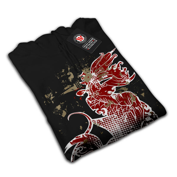 Dragon Asian Print Mens Hoodie