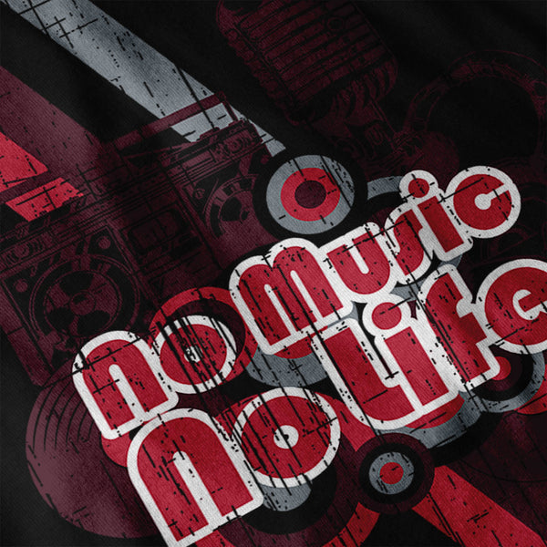 No Music Or Life USA Mens Hoodie