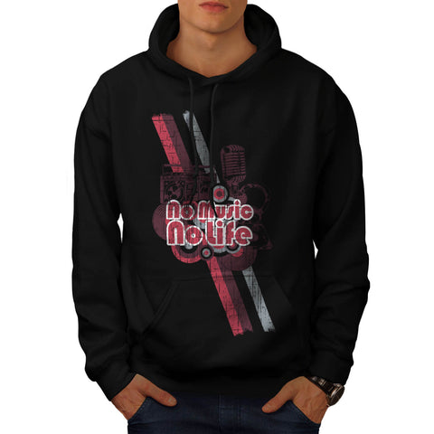 No Music Or Life USA Mens Hoodie