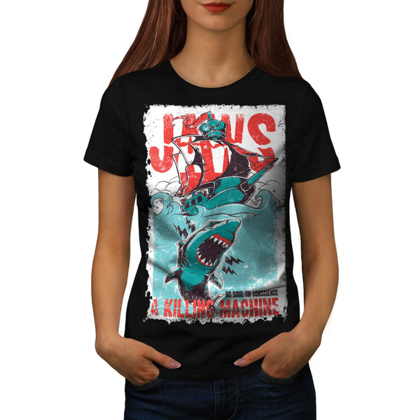 Jaws Killing Machine Womens T-Shirt