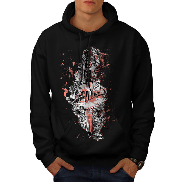Battle Sword Fighter Mens Hoodie