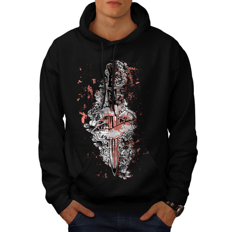 Battle Sword Fighter Mens Hoodie