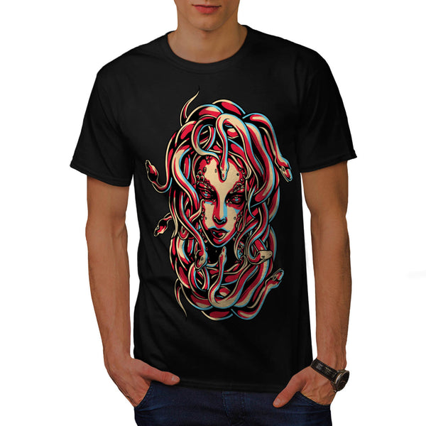 Medusa Queen Snake Mens T-Shirt