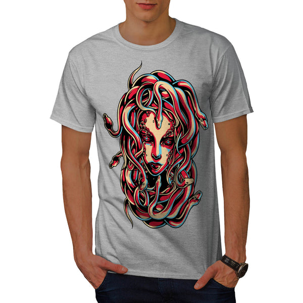 Medusa Queen Snake Mens T-Shirt