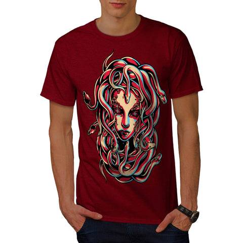 Medusa Queen Snake Mens T-Shirt