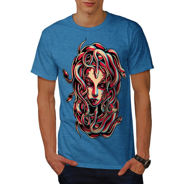 Medusa Queen Snake Mens T-Shirt