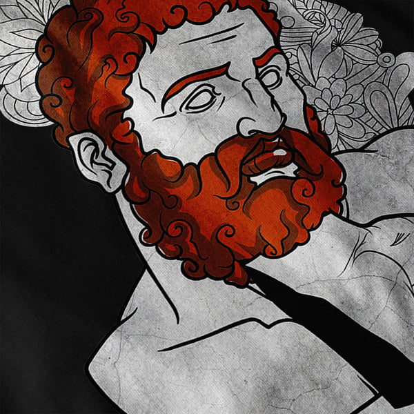Ginger Beard Statue Mens T-Shirt