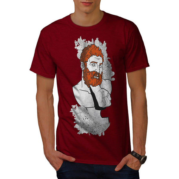 Ginger Beard Statue Mens T-Shirt