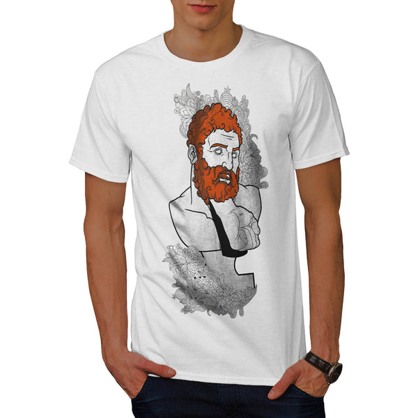 Ginger Beard Statue Mens T-Shirt