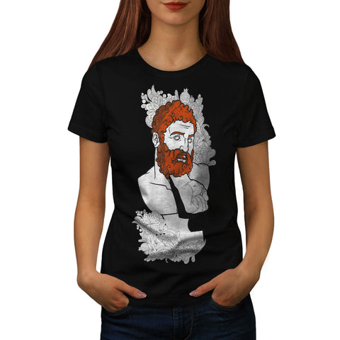 Ginger Beard Statue Womens T-Shirt