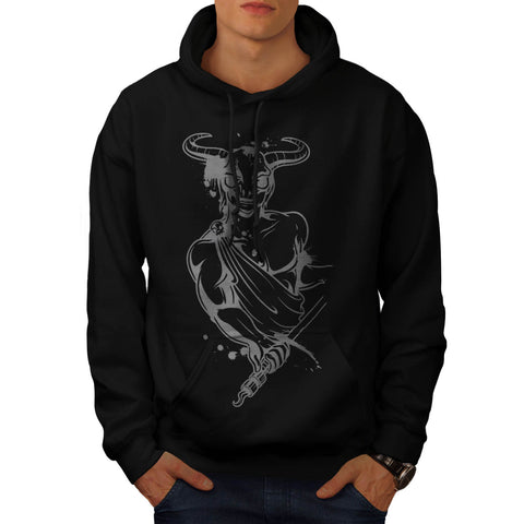 Scary Toga Goat Mask Mens Hoodie