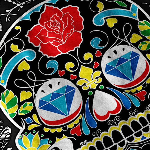 Diamond Skull Eye Mens Hoodie