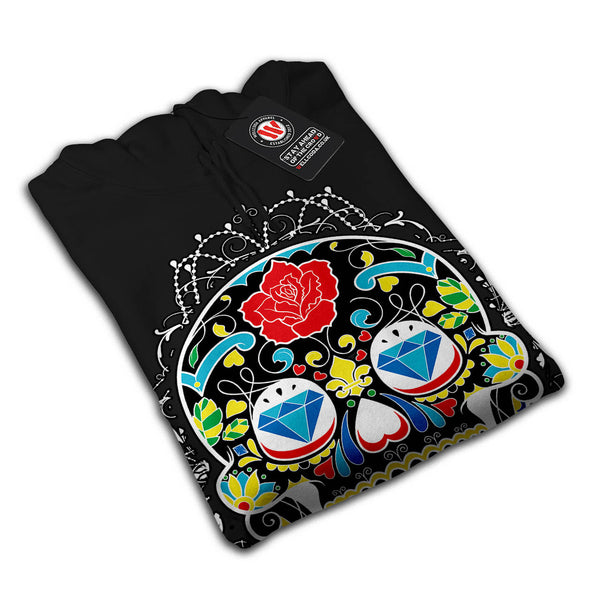 Diamond Skull Eye Mens Hoodie