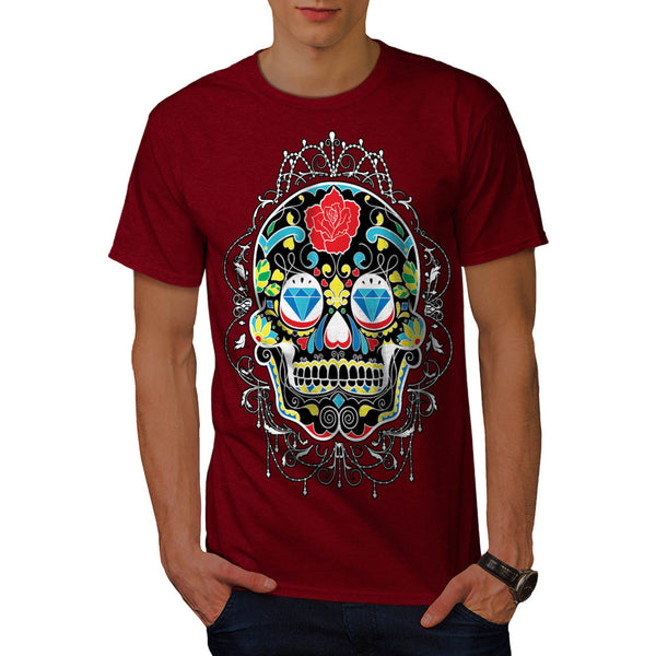 Diamond Skull Eye Mens T-Shirt