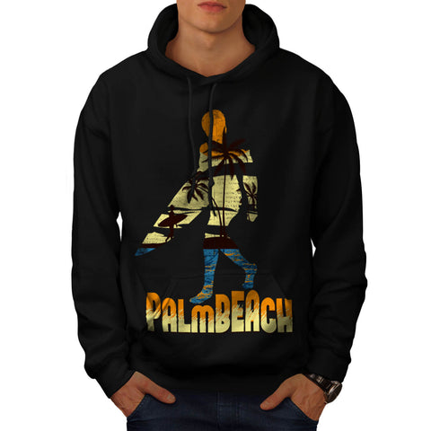 Palm Beach Surfer Mens Hoodie