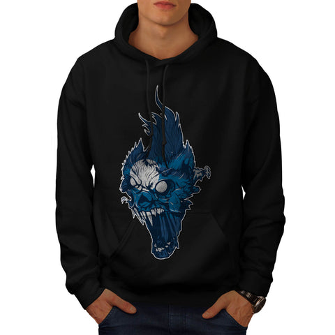 Haunted Ghost Skull Mens Hoodie