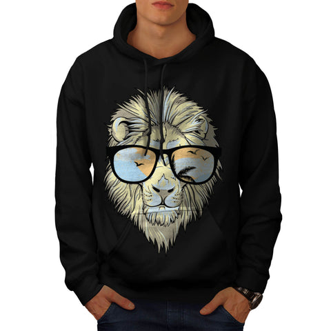 Jungle Lion Paradise Mens Hoodie