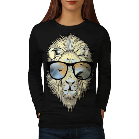 Jungle Lion Paradise Womens Long Sleeve T-Shirt
