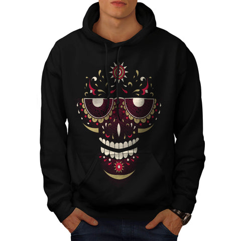 Crazy Skull Face Mens Hoodie