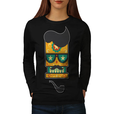 Funny Cartoon Guy Womens Long Sleeve T-Shirt