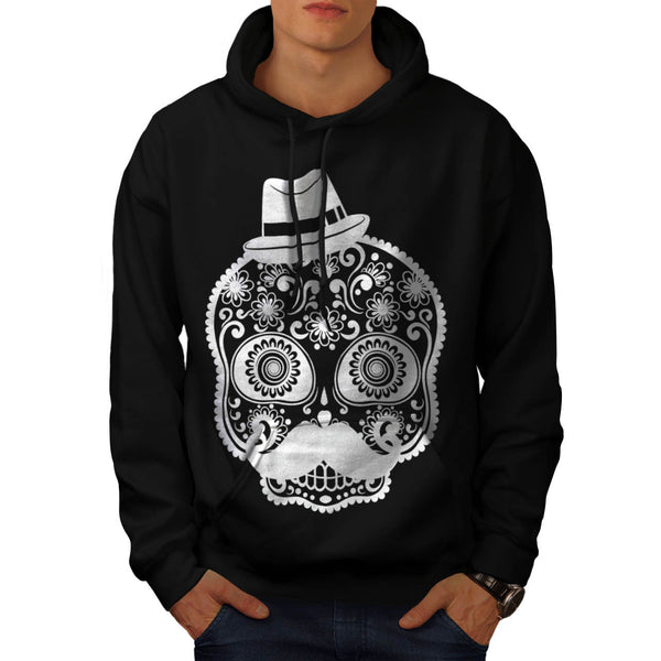 Fear Skull Gentleman Mens Hoodie