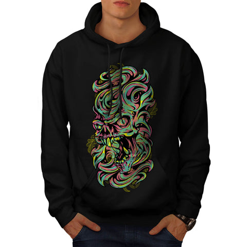 Horror Fear Skull Mens Hoodie