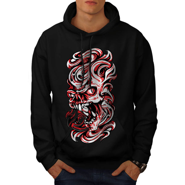Fear Horror Skull Mens Hoodie