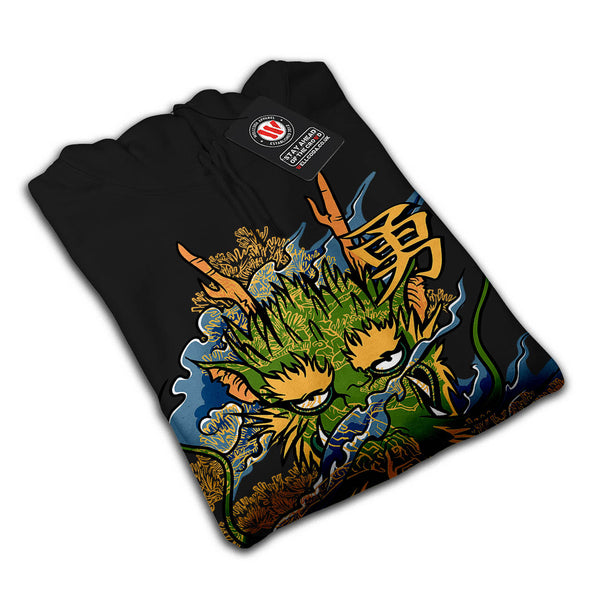 Japanese Samurai Sun Mens Hoodie